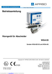 afriso WGA 03 Betriebsanleitung