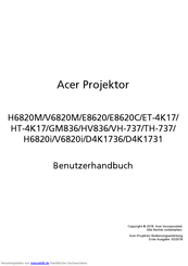 Acer H6820i Benutzerhandbuch