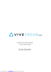 Htc Vive Focus Plus Erste Schritte