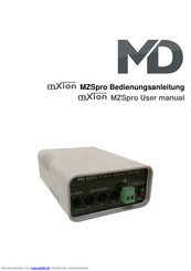 MD mXion MZSpro Bedienungsanleitung