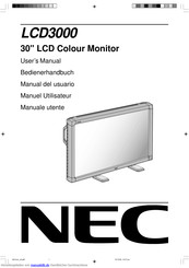 NEC LCD3000 Bedienerhandbuch