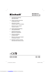 EINHELL MGE-CM 36 Li M Originalbetriebsanleitung