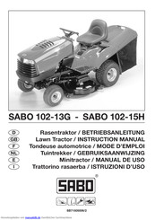 Sabo 102-15H Betriebsanleitung