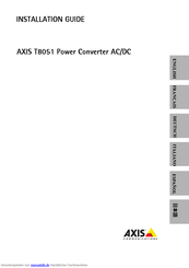 Axis T8051 Installationsanleitung