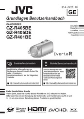 JVC Everio R GZ-R405BE Grundlagen Benutzerhandbuch