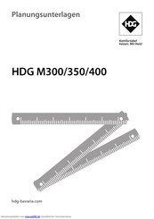 HDG M350 Planungsunterlagen