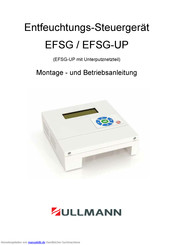 UllMann EFSG series Montage- Und Betriebsanleitung