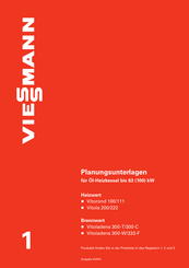 Viessmann VITOROND series Planungsanleitung