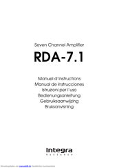 INTEGRA RESEARCH RDA-7.1 Bedienungsanleitung