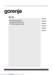 Gorenje BG6xB Benutzerhandbuch