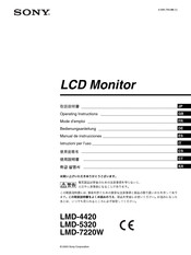 Sony LMD-7220W Bedienungsanleitung