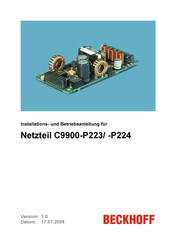 Beckhoff C9900-P223 Installation Und Betriebsanleitung