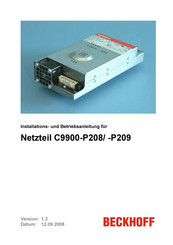 Beckhoff C9900-P209 Installation Und Betriebsanleitung
