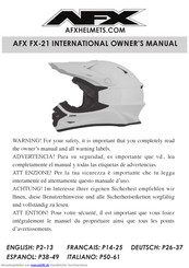 AFX FX-21 Bedienungsanleitung
