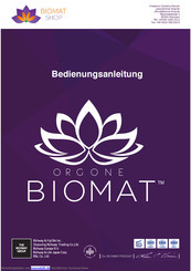 Biomat-Shop Orgone BioMat Bedienungsanleitung