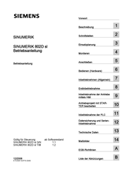 Siemens SINUMERIK 802D sl Betriebsanleitung