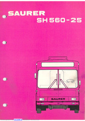 Saurer RH 525-23 Betriebsanleitung