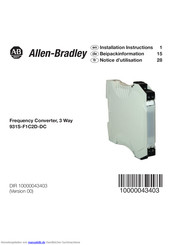 Allen-bradley 931S-F1C2D-DC Beipackinformation