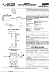 System Sensor M200I-RF Installations- Und Bedienungsanleitung