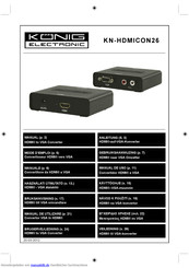 Konig Electronic KN-HDMICON26 Anleitung