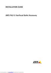 Axis F8215 Installationsanleitung