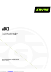 Shure ADX1 Handbuch