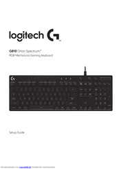 Logitech G G810 Orion Spectrum Installationsanleitung
