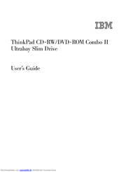 IBM ThinkPad Combo II Ultrabay Handbuch