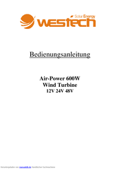WESTECH Air-Power 600W Bedienungsanleitung