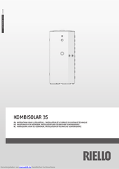Riello KOMBISOLAR 550 3S Anleitungen Für Betreiber, Installateur Und Technischer Kundenservice