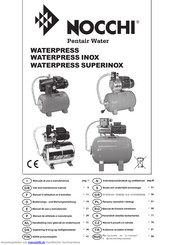 Pentair Water NOCCHI WATERPRESS SUPERINOX Bedienungs- Und Wartungsanleitung