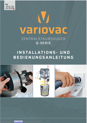 Variovac Q-Serie Installations- Und Bedienungsanleitung