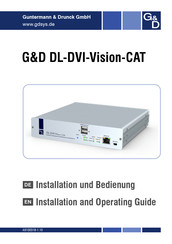 G&D DL-DVI-Vision-CAT Installation Und Bedienung