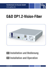 G&D DP1.2-Vision-Fiber Installation Und Bedienung