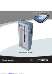 Philips POCKET MEMO LFH 588 Handbuch
