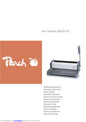 Peach PB300-20 Bedienungsanleitung