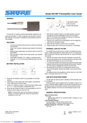 Shure MX1BP Bedienungsanleitung