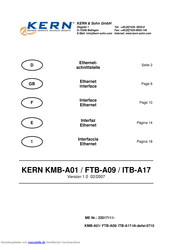 KERN ITB-A17 Betriebsanleitung