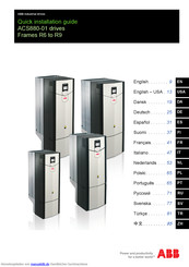 ABB ACS880-01 Kurzanleitung Für Die Installation