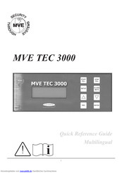 MVE TEC 3000 Handbuch Mit Kurzanleitung