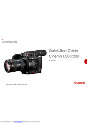 Canon EOS C200 Schnellstartanleitung