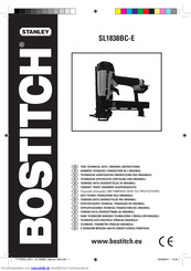 Bostitch SL1838BC-E Übersetzung Der Original-Anleitung