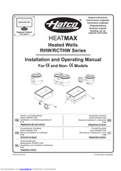 Hatco HeatMax RCTHW-1B Installations- Und Bedienungshandbuch
