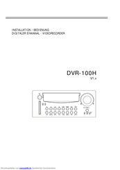 Monacor DVR-100H Installation Bedienung
