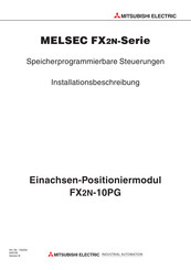 Mitsubishi Electric Melsec FX2N-10PG Installationsbeschreibung
