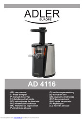 Adler AD 4116 Bedienungsanweisung