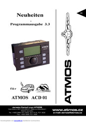 Atmos ACD01 Handbuch