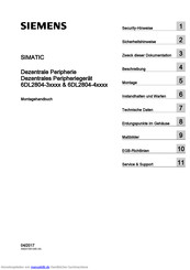 Siemens SIMATIC 6DL2804-3 serie Montagehandbuch