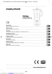 Morphy Richards TOTAL CONTROL 403040 Anweisungen