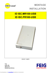 FEIG Electronic OBID i-scan ID ISC.MR100-USB Montage Und Installation